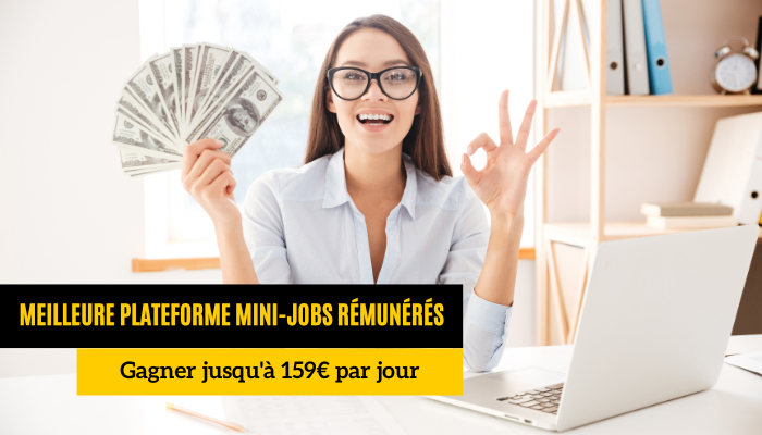 Meilleure plateforme mini-jobs rémunérés en ligne